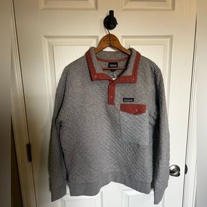 PATAGONIA *Repaired* Women's Organic Cotton Quilt Snap-T® Pullover Size XL